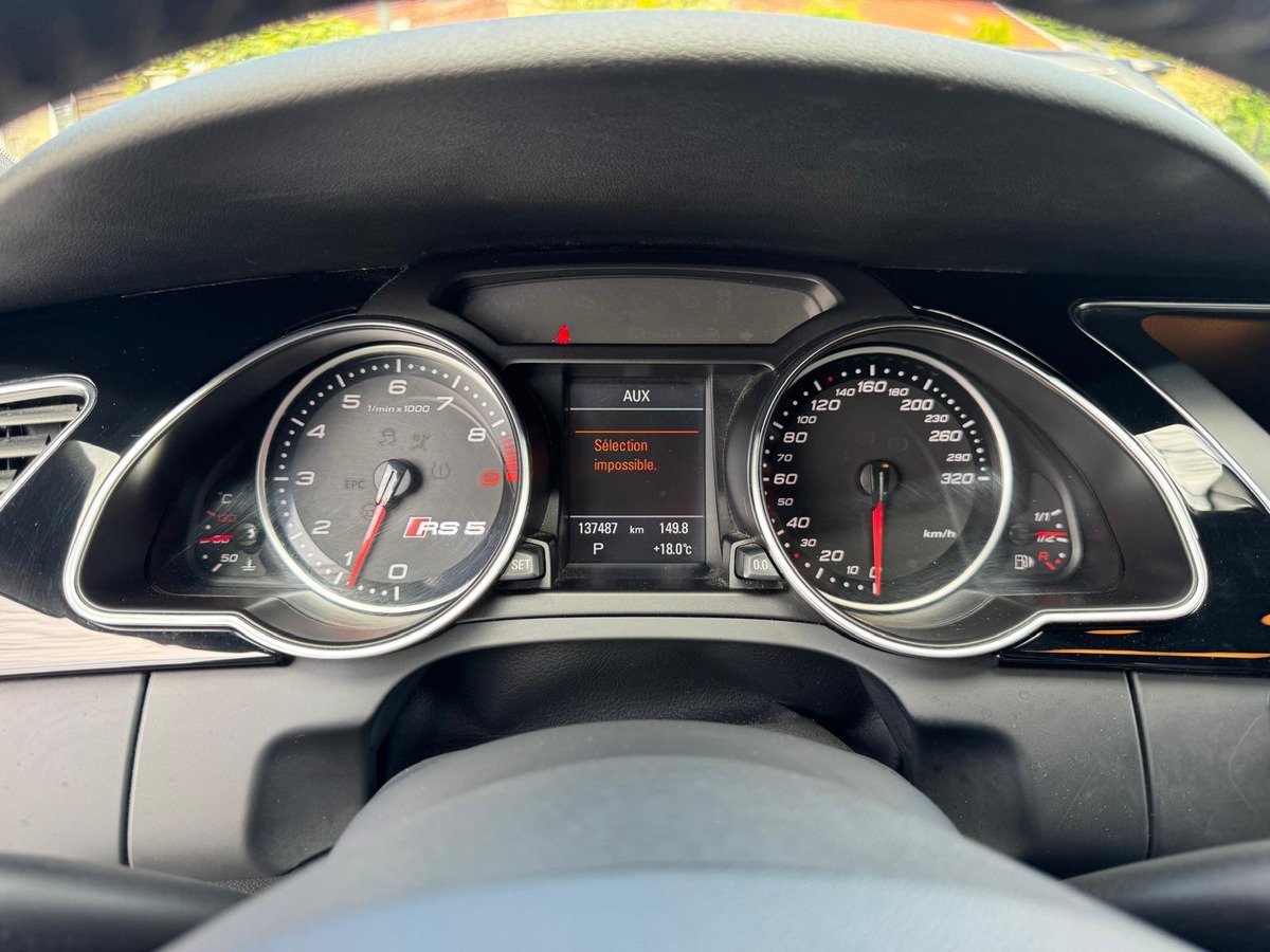Audi RS5 4.2 V8 FSI 450cv Quattro - Carbone - Garantie