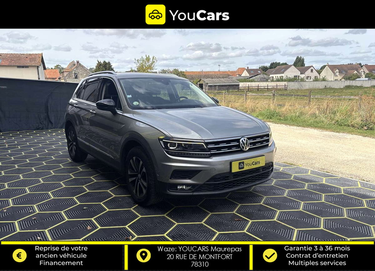Volkswagen Tiguan 2.0 TDi DSG7 IQ DRIVE 150 cv Boîte auto ENTRETIEN VOLKSWAGEN CAMERA DE RECUL