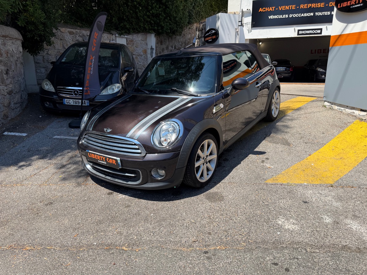 Mini Cabrio Cabriolet Cooper  1.6 i 122 CV / KM Réel / Clim / Intérieur Cuir / Jantes