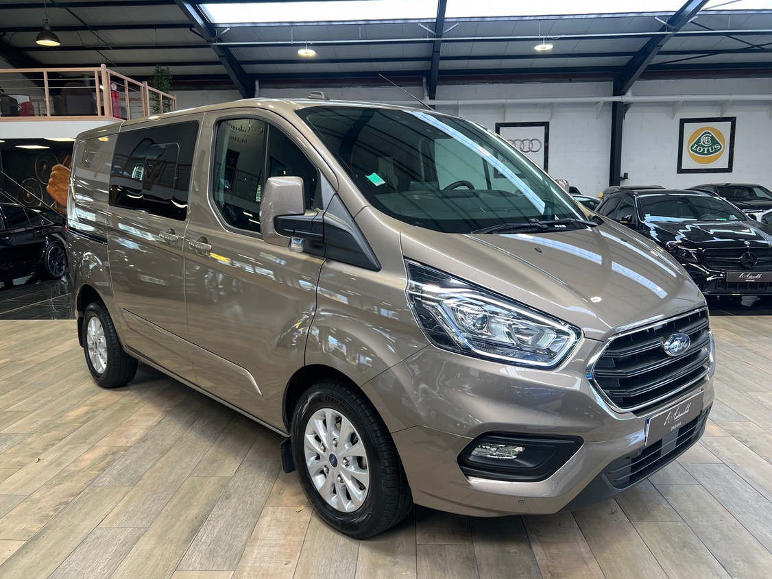 Ford Custom 6 places L1H1 Fourgon 2.0 EcoBlue 170 BVA6 + benne bois AR