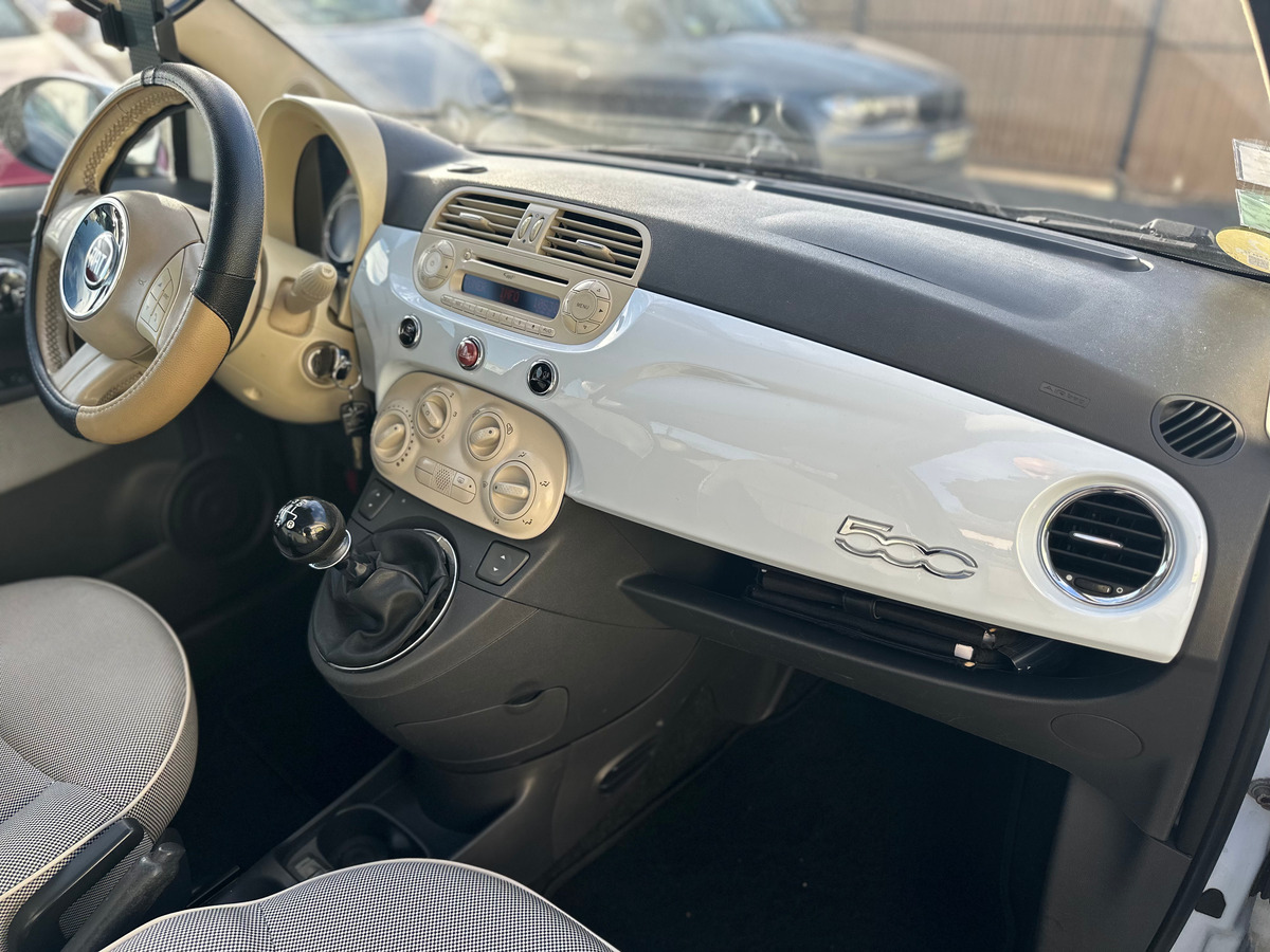 Fiat 500 1.2 MPi 69 cv - CLIMATISATION -  MODE CITY - TOIT PANORAMIQUE