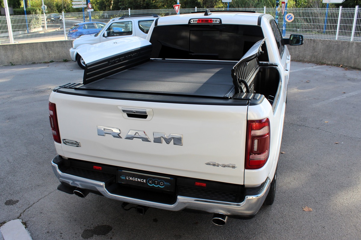 Dodge RAM CREW CAB 1500 5.7 V8 396 ch LARAMIE EDITION LONGHORN / RAM BOX / CARPLAY / ATTELAGE / E85