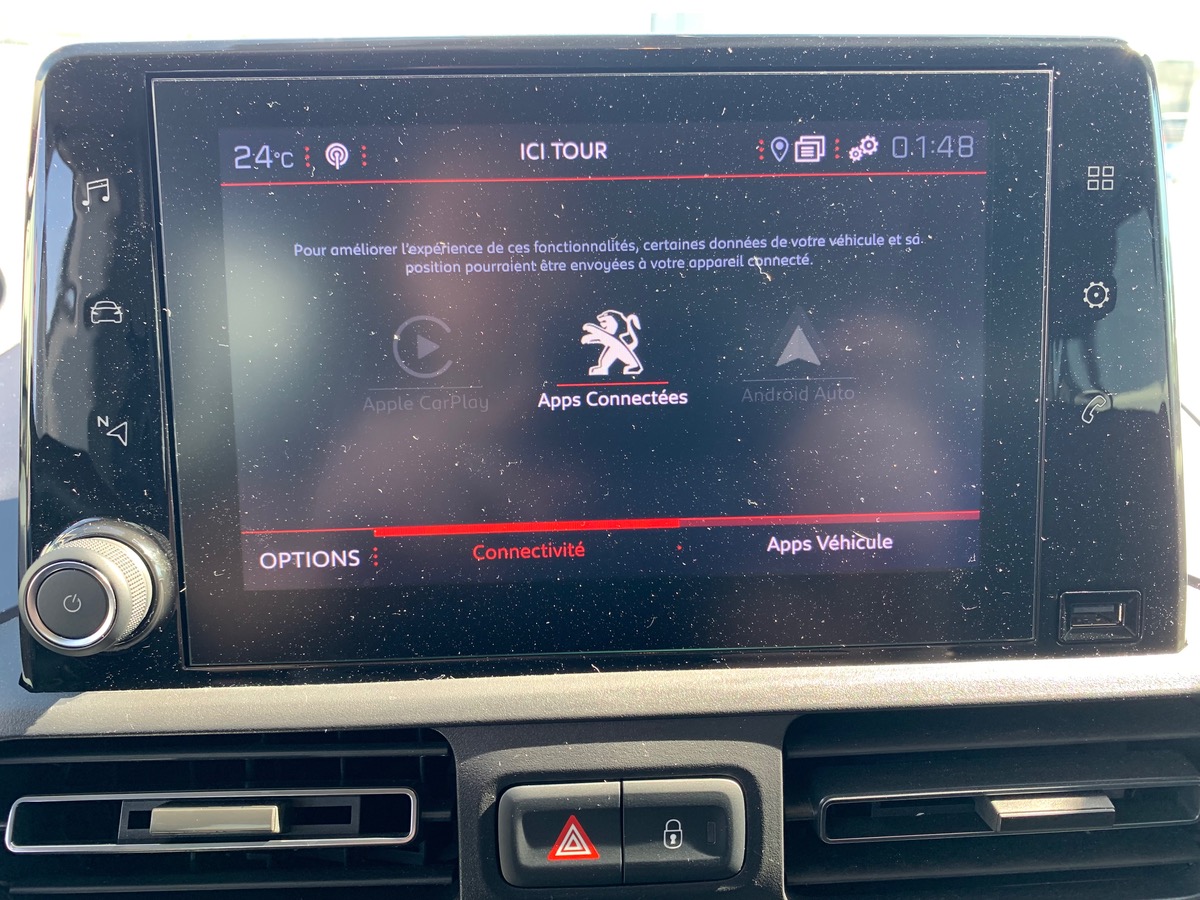 Peugeot Rifter 102 ch | Allure | 7 places | GPS | Roue de secours | Radar de stationnement arriére