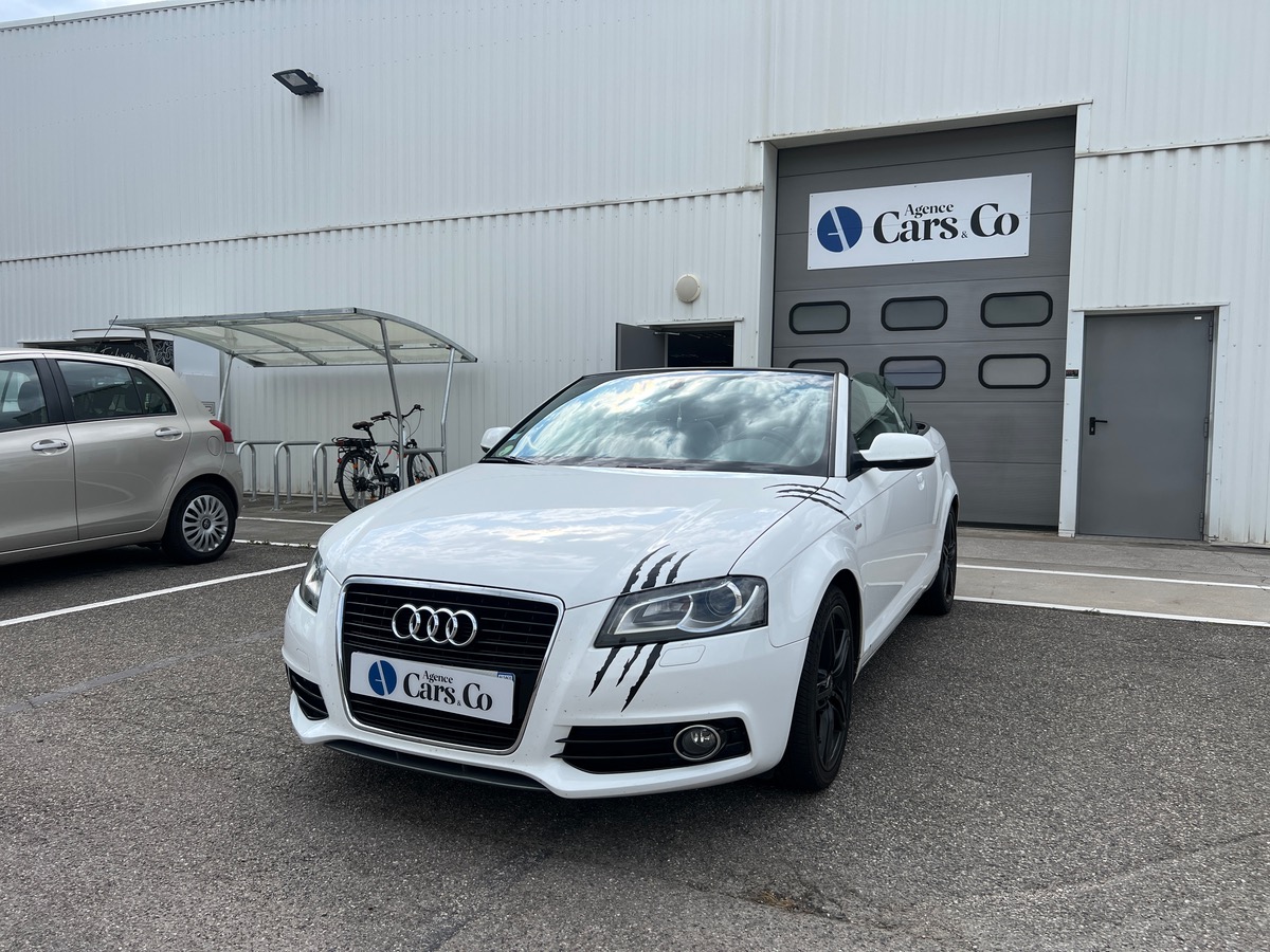 Audi A3 Cabriolet 1,6L TDI 105cv SLINE, SUIVI COMPLET, CARPLAY