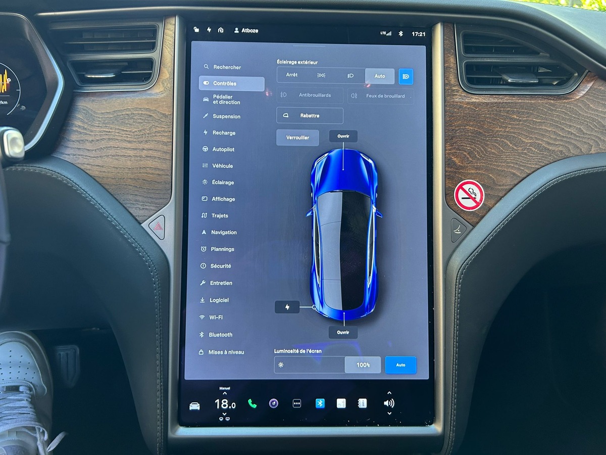Tesla Model S DUAL MOTORS 612 CH 550 KMS AUTONOMIE FULL OPTIONS