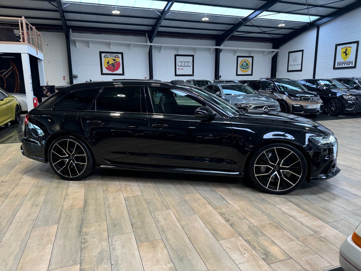 Audi RS6 AVANT PERMORMANCE  V8 4.0 QUATTRO 605cv FULL BLACK CARBONE IMMAT FR  MILLTEK + xx