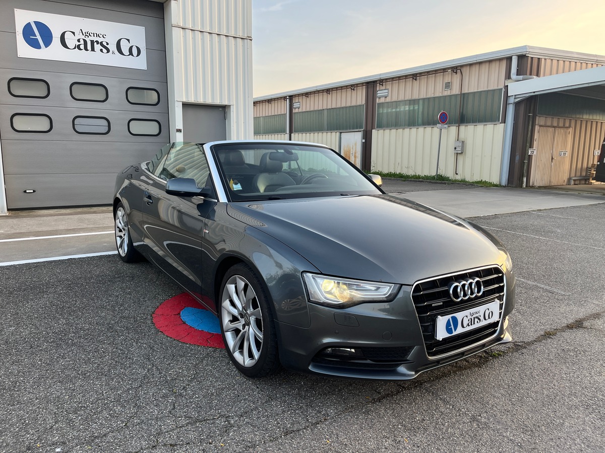 Audi A5 Cabriolet 3.0 V6 245ch S LINE QUATTRO, SUIVI COMPLET, GPS RADAR AVANT/ARRIERE, ATTELAGE