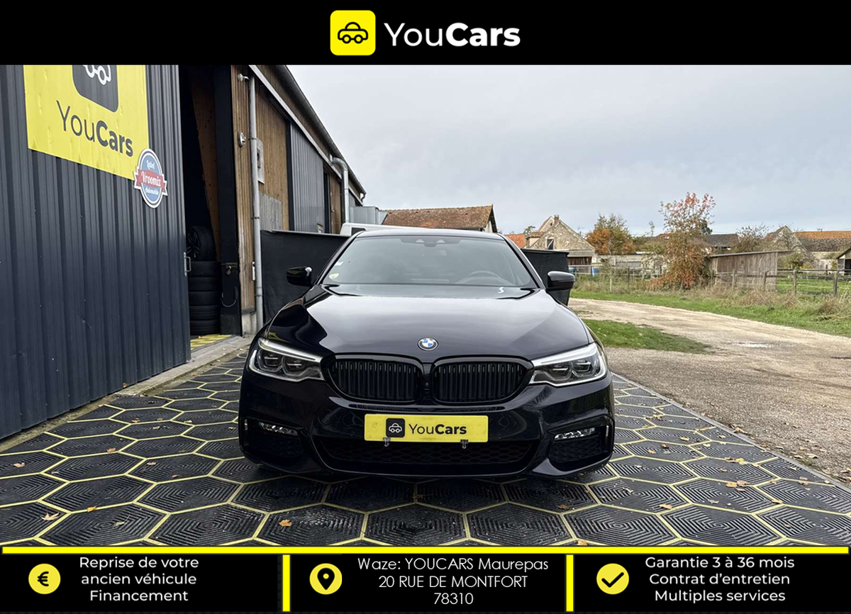 Bmw Série 5 (G30) Berline 530d xDrive 3.0 d Steptronic8 265 cv Boîte auto PACK M ENTRETIEN BMW