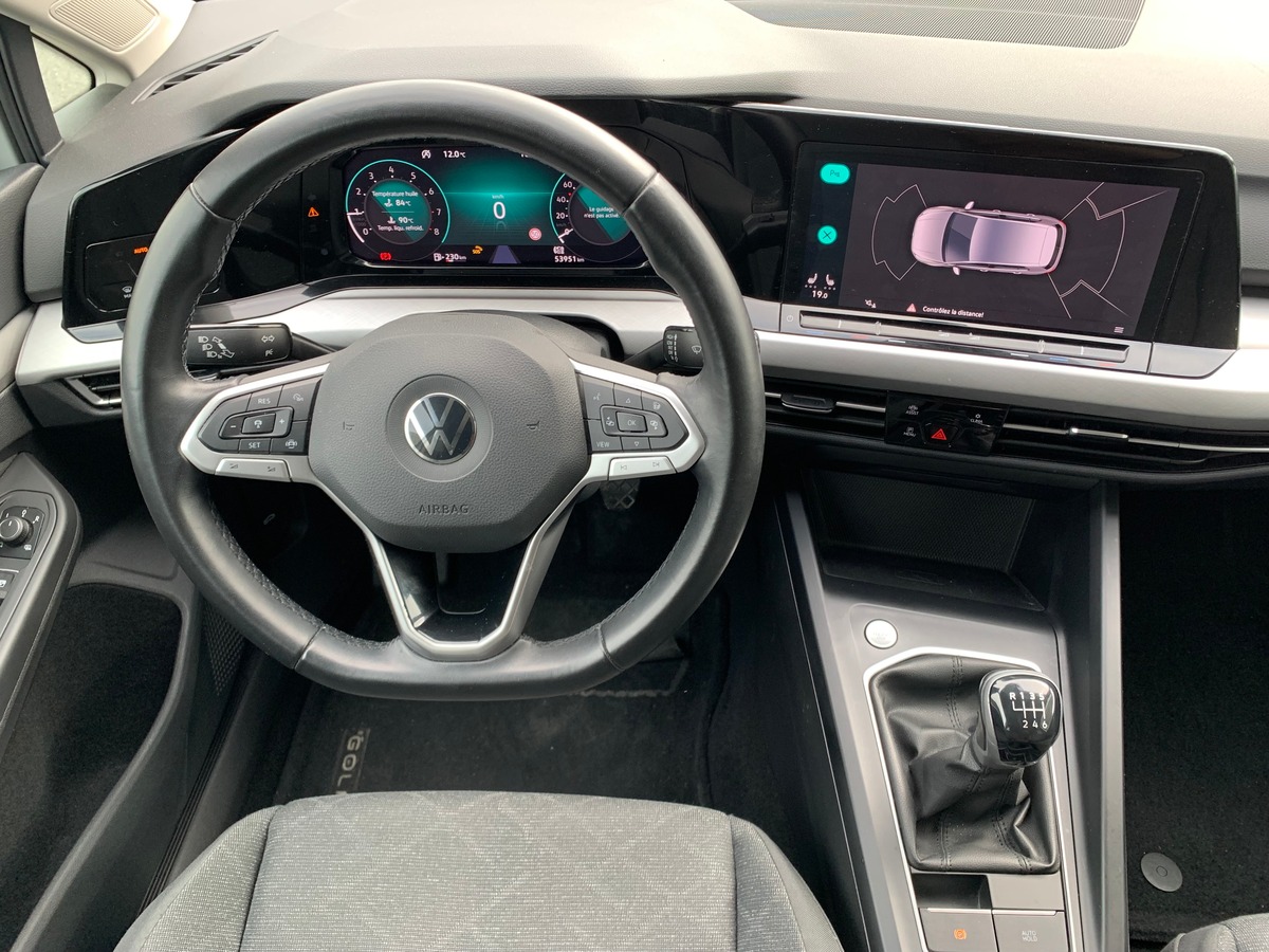 Volkswagen GOLF 8 130 ch | Stage 1 Ethanol | Apple car Play | Radar avant arriére | Siéges chauffant