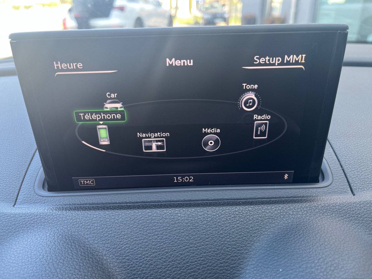 Audi A3 Berline 1.4 TFSI 150ch STRONIC 7 AMBITION LUXE, SUIVI COMPLET AUDI, TOIT OUVRANT, GPS, RADAR