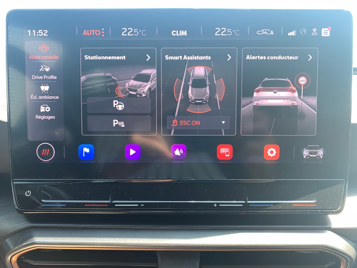 Cupra Formentor 150 chevaux | V | Caméra de recul | Régulateur de vitesse adaptatif | Apple car play