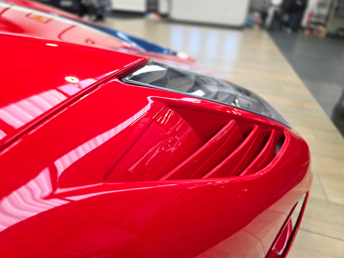 Ferrari 458 SPECIALE 4.5 605 ORIGINE FRANCE // ROSO CORSA /  BANDES NART / HARNAIS A