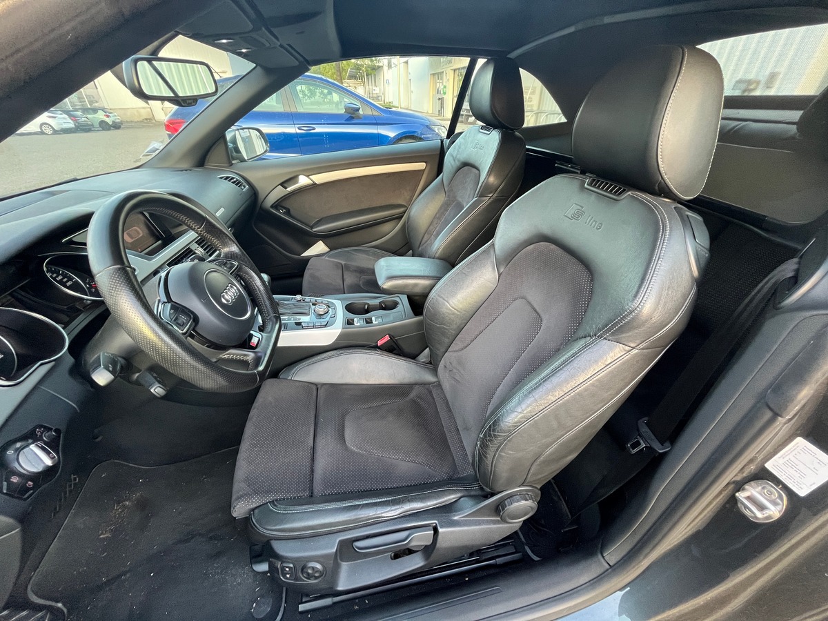 Audi A5 Cabriolet 3.0 V6 245ch S LINE QUATTRO, SUIVI COMPLET, GPS RADAR AVANT/ARRIERE, ATTELAGE
