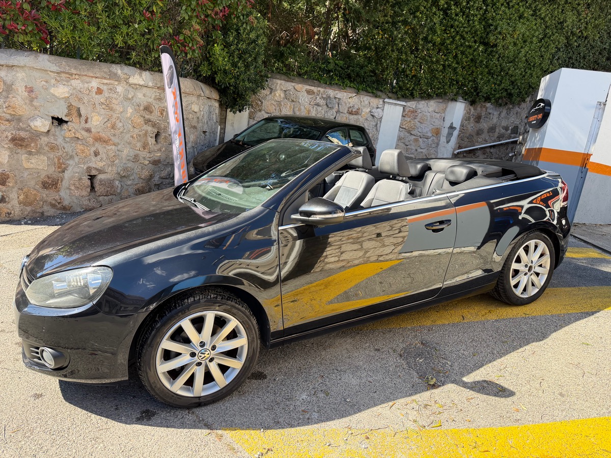 Volkswagen Golf VI CABRIOLET 1.6 TDI 105 CV / Carat / intérieur Cuir Alcantara/ Radar Arr et Avt