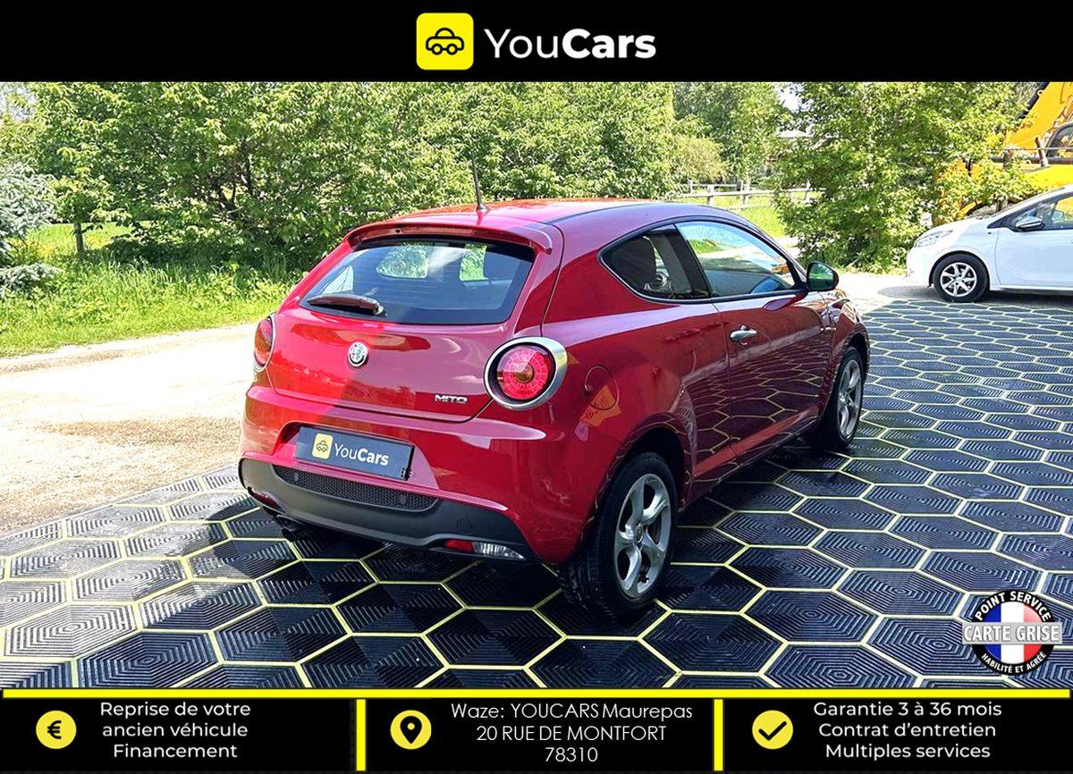 Alfa Romeo Mito Phase 3 1.4 MPI S&S 78 CV / 1ER MAIN /  ENTRETIEN A JOUR / CLIM /  BLUETOOTH