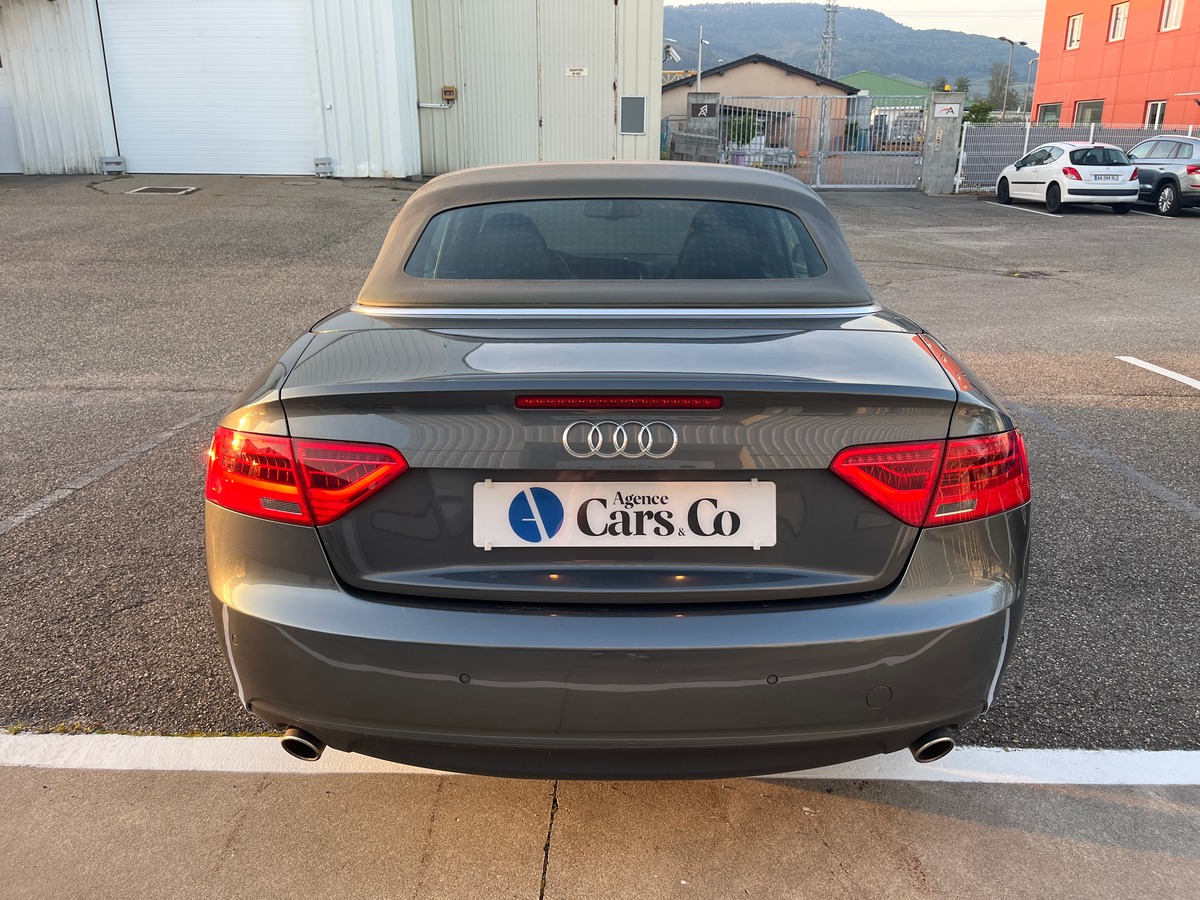 Audi A5 Cabriolet 3.0 V6 245ch S LINE QUATTRO, SUIVI COMPLET, GPS RADAR AVANT/ARRIERE, ATTELAGE
