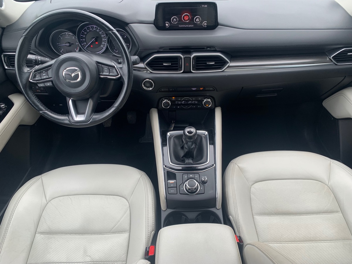 Mazda CX-5 150 ch | Signature | Cuir Pure-White | Affichage tête haute | Caméra de recul |Jantes Alu