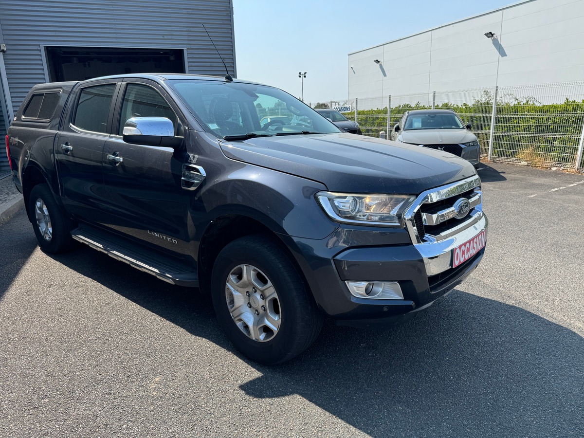 Ford Ranger 200 chevaux | Limited | Double Cabine | 5 places | GPS | Régulateur vitesse | Hard Top