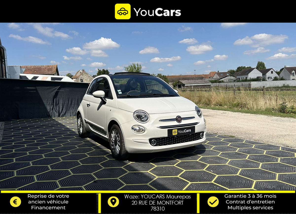 Abarth 500C CABRIOLET lounge Phase 3 1.0 BSG 70 cv 1ER MAIN - ENTRETIEN FIAT - CARPLAY