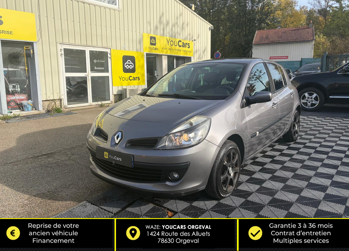 RENAULT Clio III 1.2 75 ch - IDEAL JEUNE PERMIS - CLIMATISATION - BLUETOOTH - PRISE USB