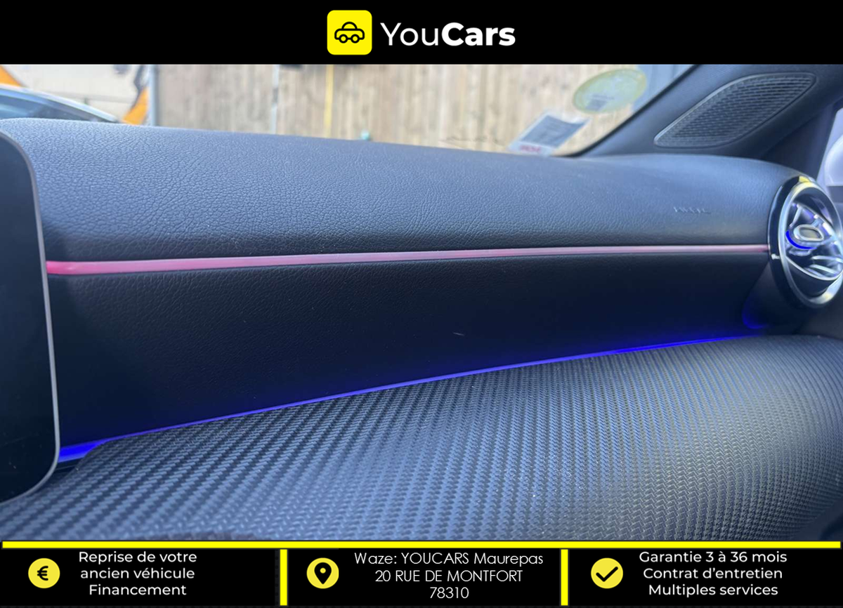 Mercedes-Benz Classe A 180 d 1.5 d 116 cv Boîte auto CAMERA DE RECUL ECLAIRAGE D'AMBIANCE