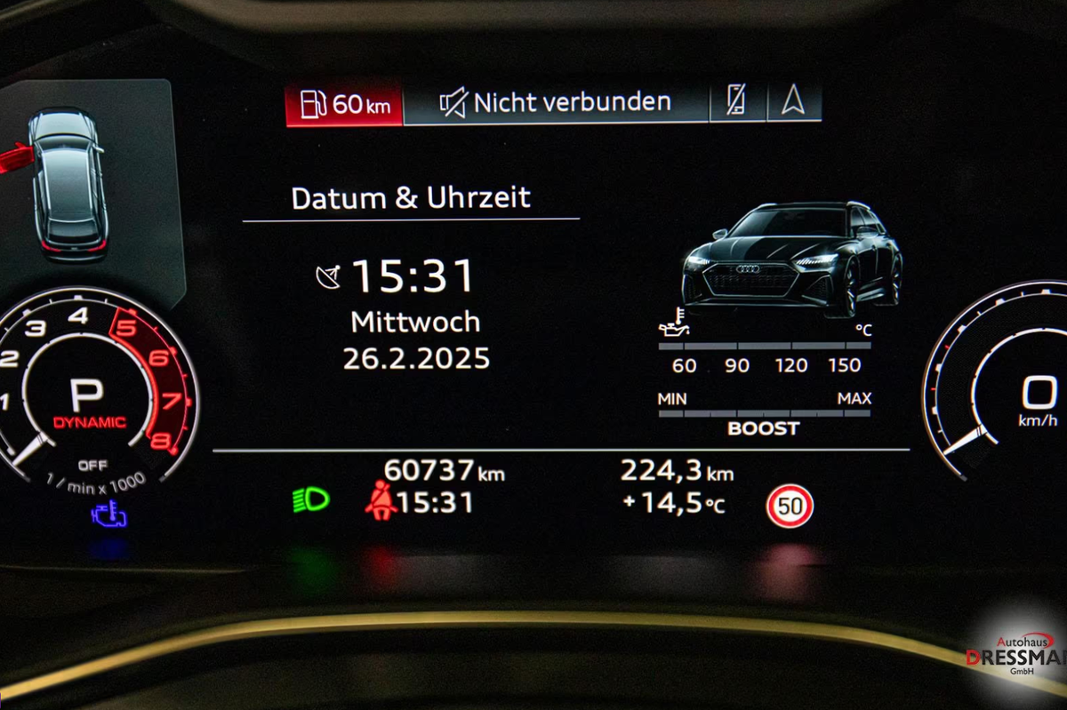 Audi RS6 Avant 4.0 V8 TFSI 600ch quattro tiptronic/B&O/Attelage/Toit ouvrant