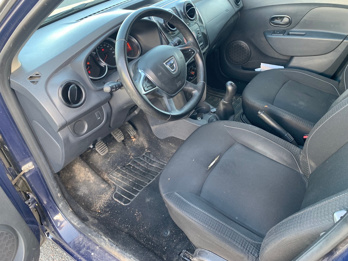 Dacia Sandero 75 ch | Régulateur limiteur de vitesse | Roue de secours galette + cric |  Bluetooth