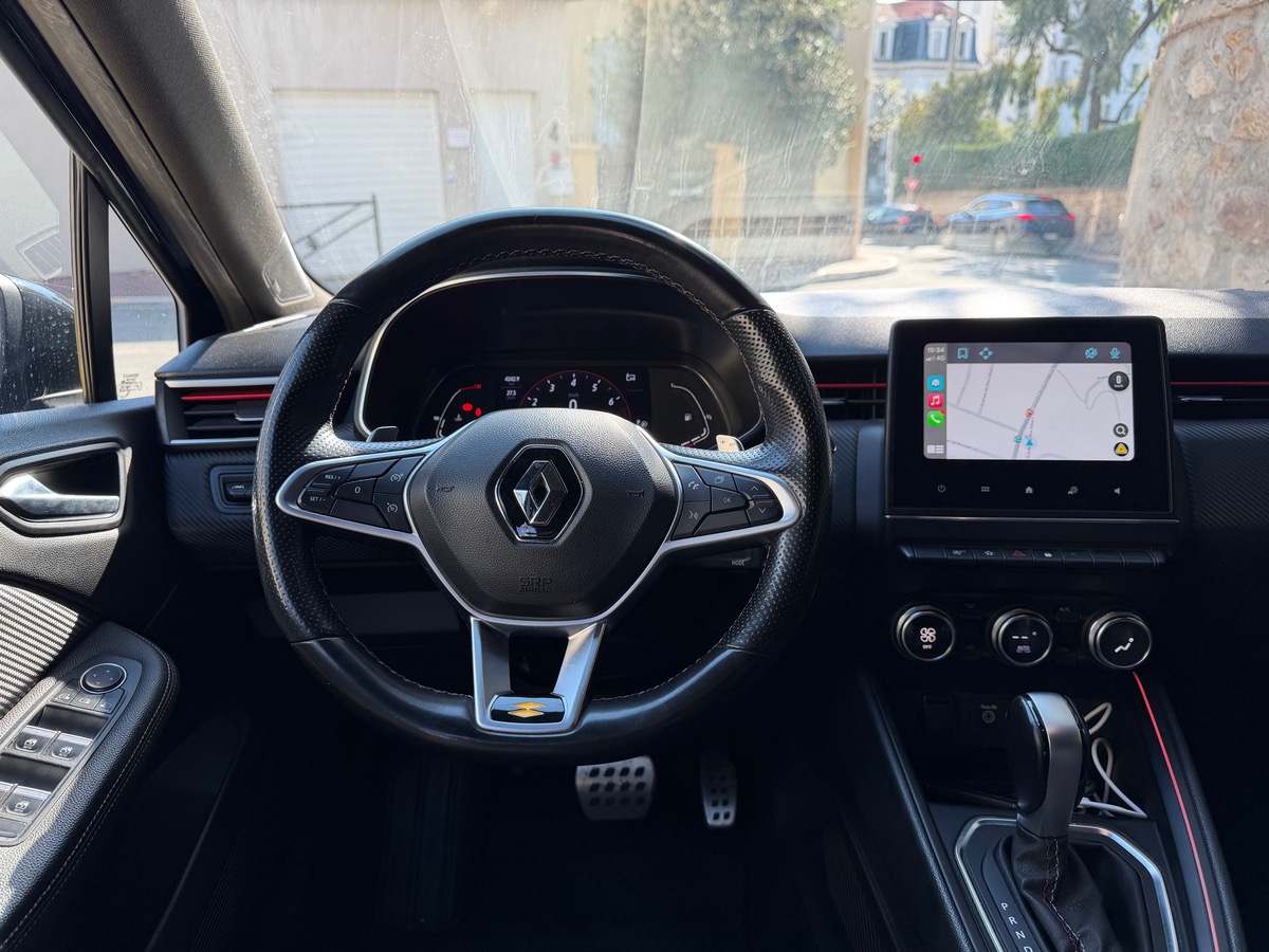 RENAULT Clio V  1.3 TCE 130 CV / RS LINE / Carplay / Caméra de recul /Full Black /KM Réel/ Son Focal