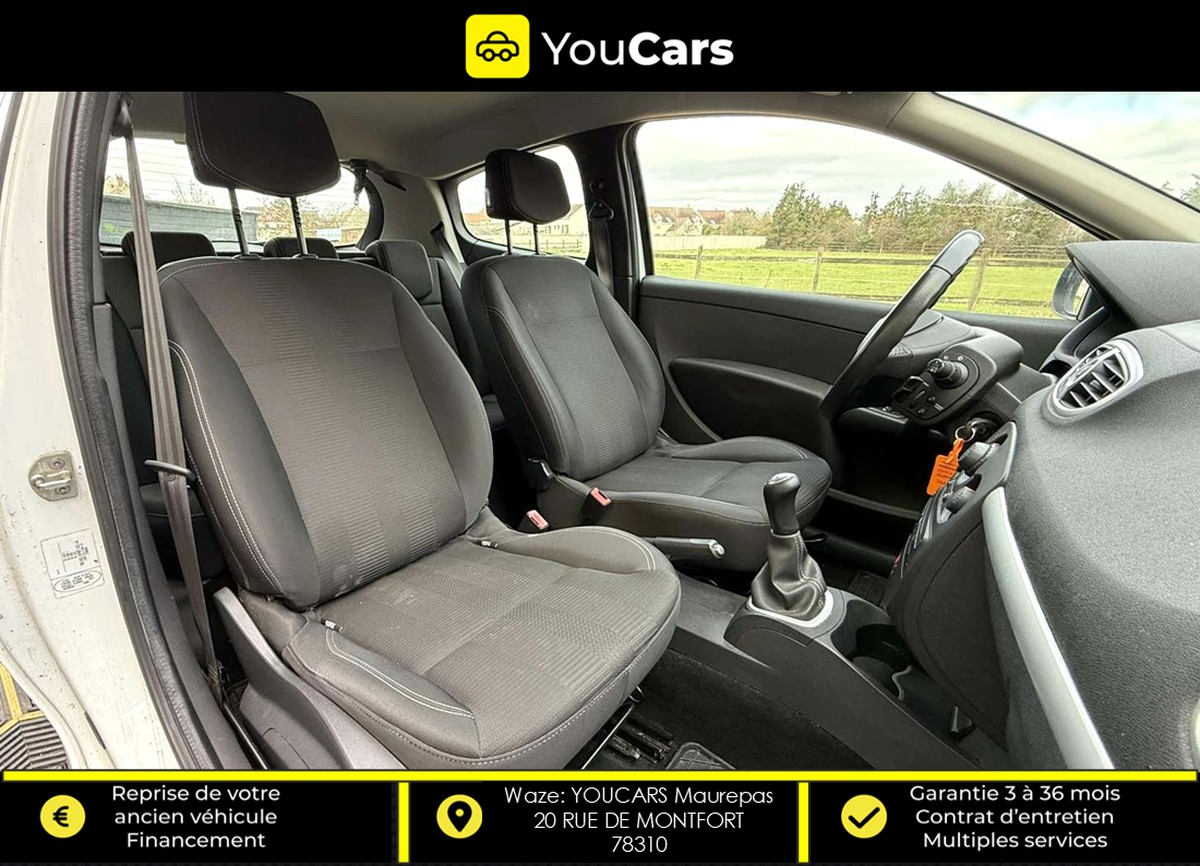 RENAULT Clio III 3 Portes Phase 2 1.2 i eco2 75 cv COURROIE DE DISTRIBUTION FAITE IDEAL JEUNE PERMIS