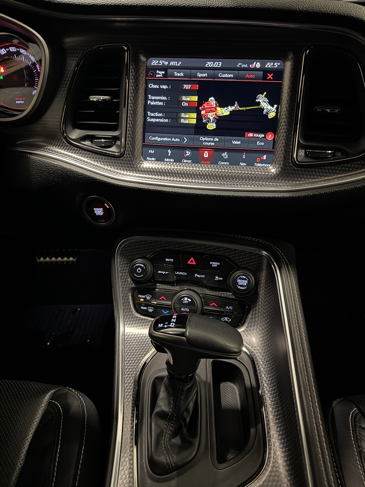 Dodge CHALLENGER SRT HELLCAT 6.2L 707 1ERE MAIN ORIGINE FRANCE