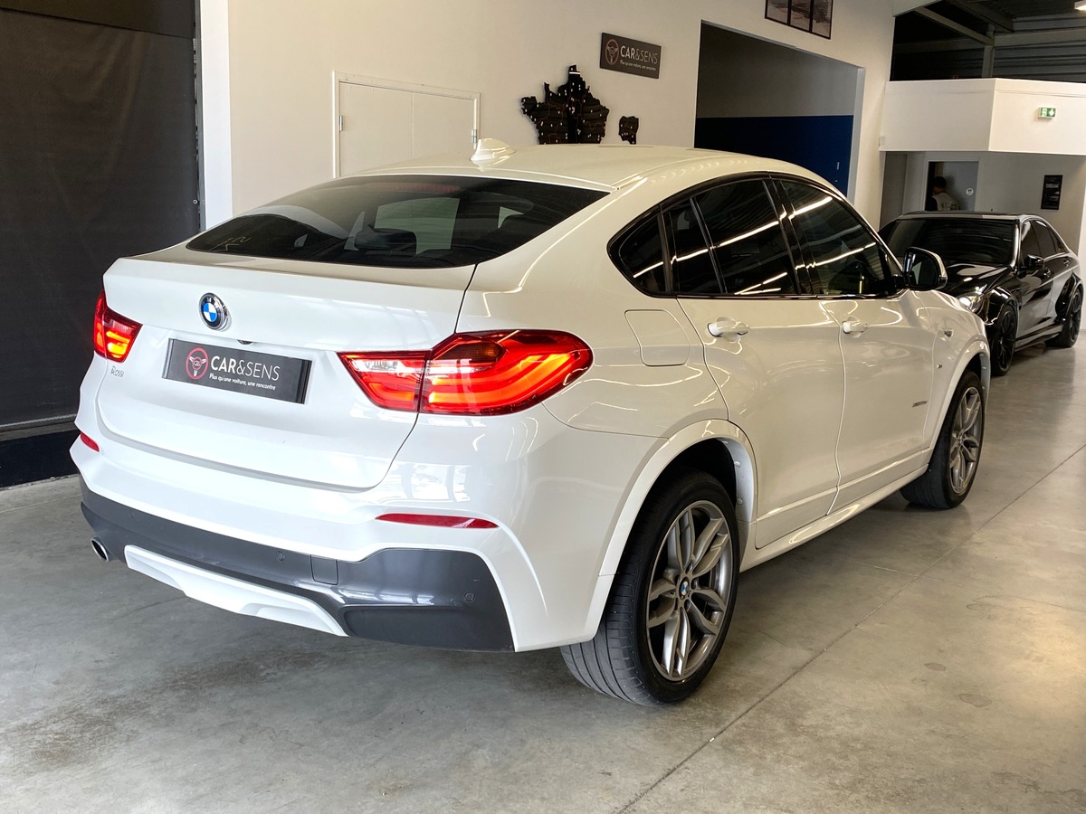 Bmw X4 II (F26) XDRIVE20D 190 Ch M SPORT BVA8 / Caméra 360° / Sièges chauffants / Pack Black / Leds