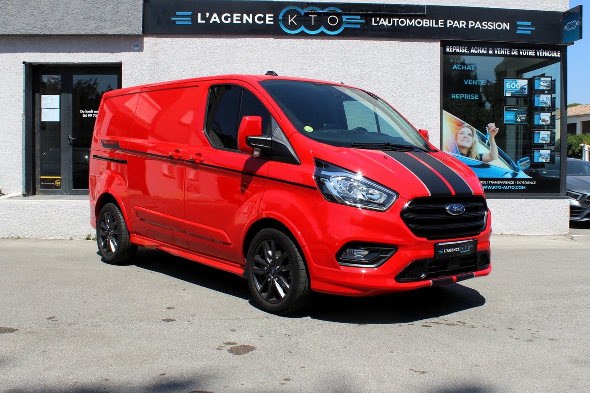 Ford TRANSIT CUSTOM II (2) FOURGON 290 L1H1 2.0 ECOBLUE 170 ch BVA SPORT + CARPLAY / CAMERA  - PAS DE TVA