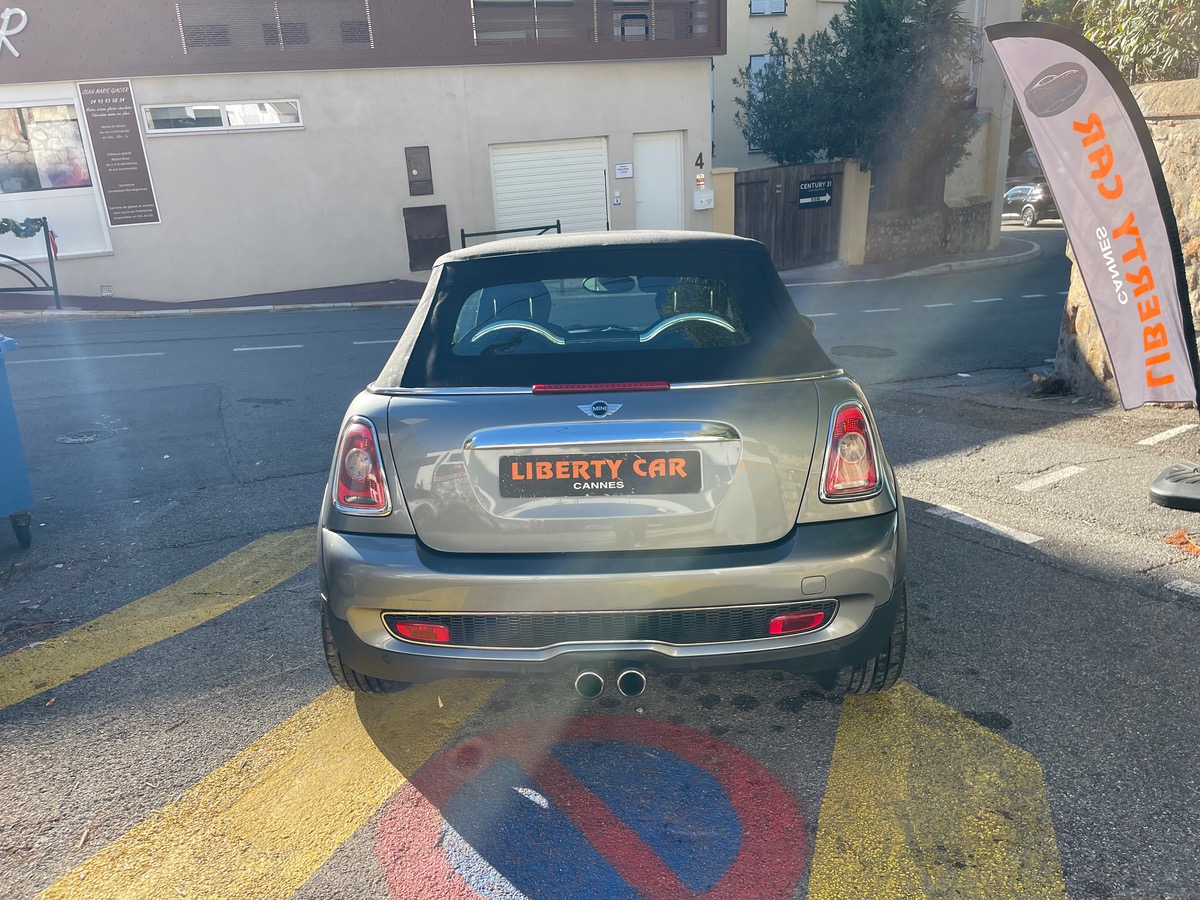 Mini Cabrio Cabriolet Cooper S 1.6 i 175 CV / KM Réel /Ecran GPS / CLIM / intérieur Cuir