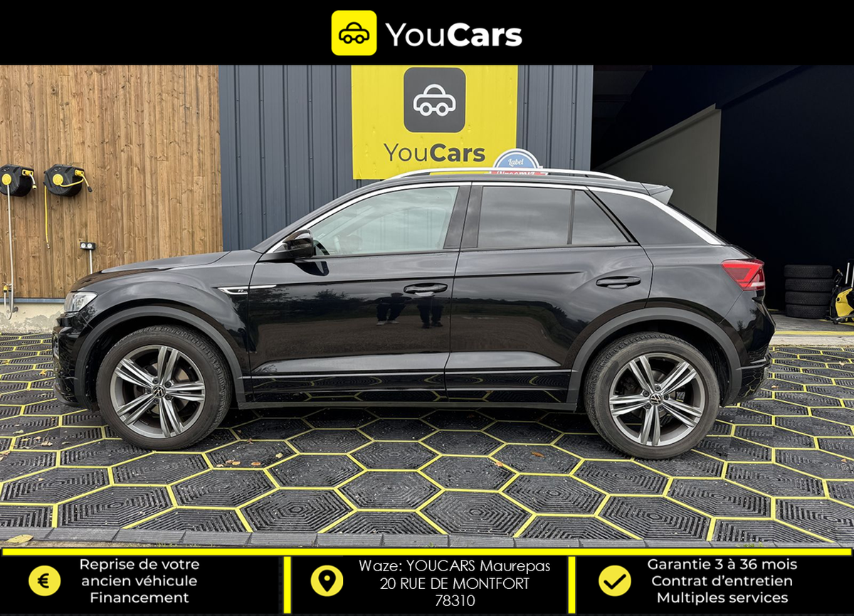 Volkswagen T-Roc 1.5 TSI 16V GPF BMT DSG7 150 cv R LINE / BOITE AUTO / CAMERA DE RECUL / CARPLAY