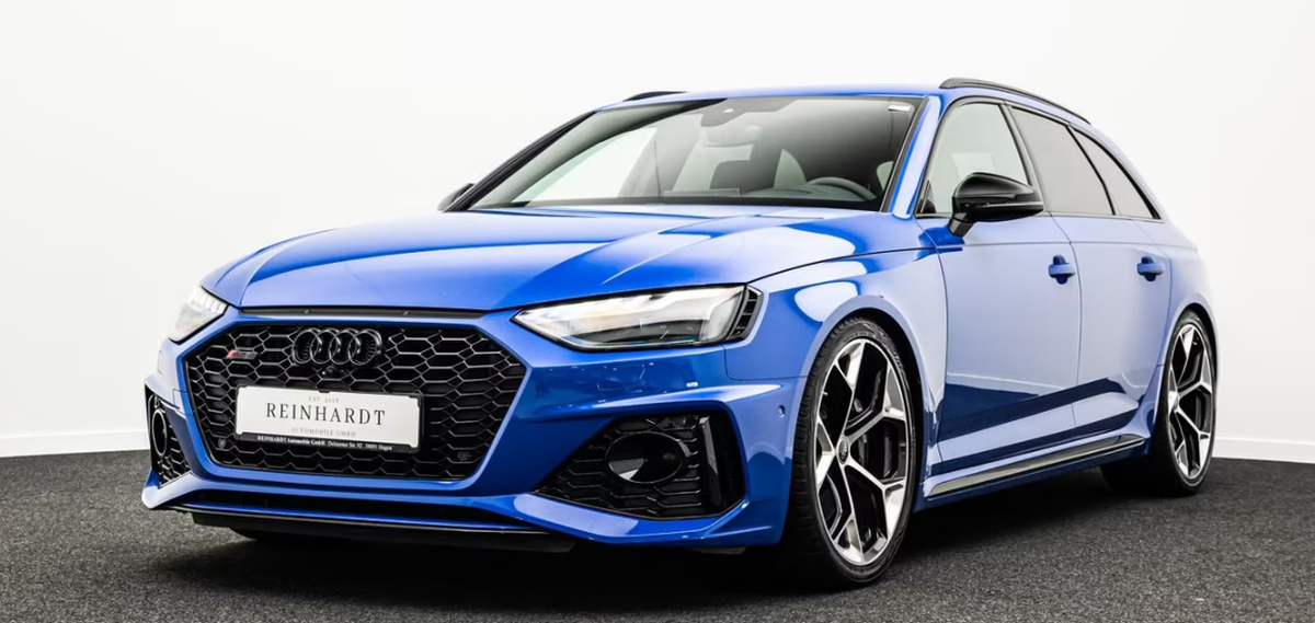 Audi RS4 Avant V 2.9 V6 TFSI 450ch quattro tiptronic 8 Bleu Nogaro Bang&Olufsen Toit ouvrant