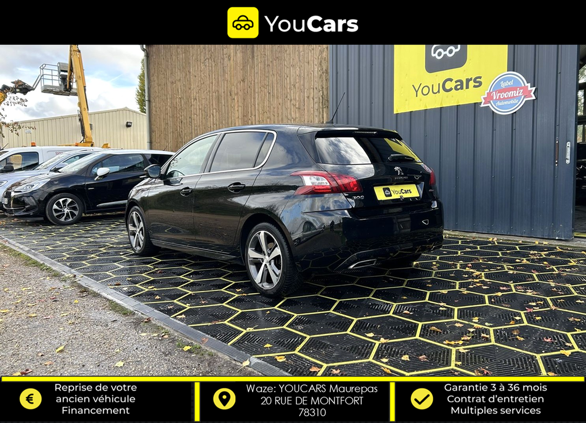 Peugeot 308 GT LINE 1.6 BlueHDi EAT6 120 cv BOITE AUTO - KIT DISTRIBUTION FAIT - CAMERA DE RECUL