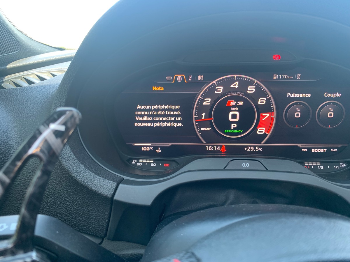 Audi S3 362 ch | Stage 1 | Toit ouvrant | Bang & Olufsen | Régulateur vitesse | Radars | Berline