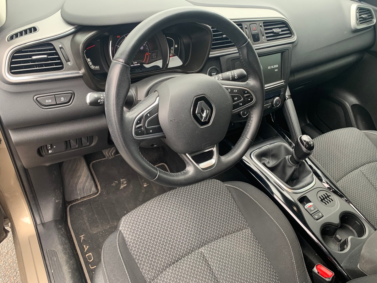 RENAULT Kadjar 130 chevaux | Zen | Caméra recul | Radars | Régulateur de vitesse | GPS | Bluetooth