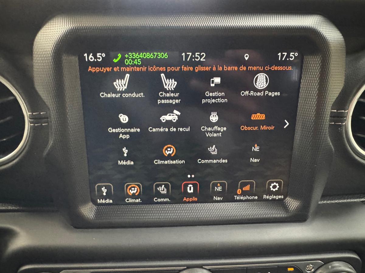 Jeep Wrangler 4XE 380CV UNLIMITED 4X4 OVERLAND JANTES RIDGE RUGGED 17°/CAM/ALPINE C