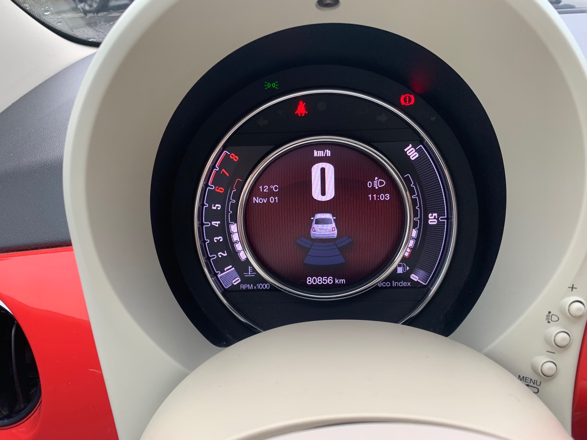 Fiat 500 85 ch | LOUNGE | Uconnect Radio 5" NAV LIVE | Radar de stationnement AR | Toit panoramique