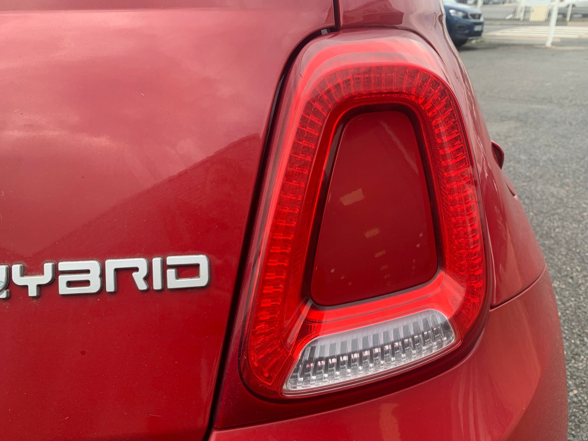 Fiat 500 70 ch | Hybrid | Toit vitré | Régulateur de vitesse | Climatisation