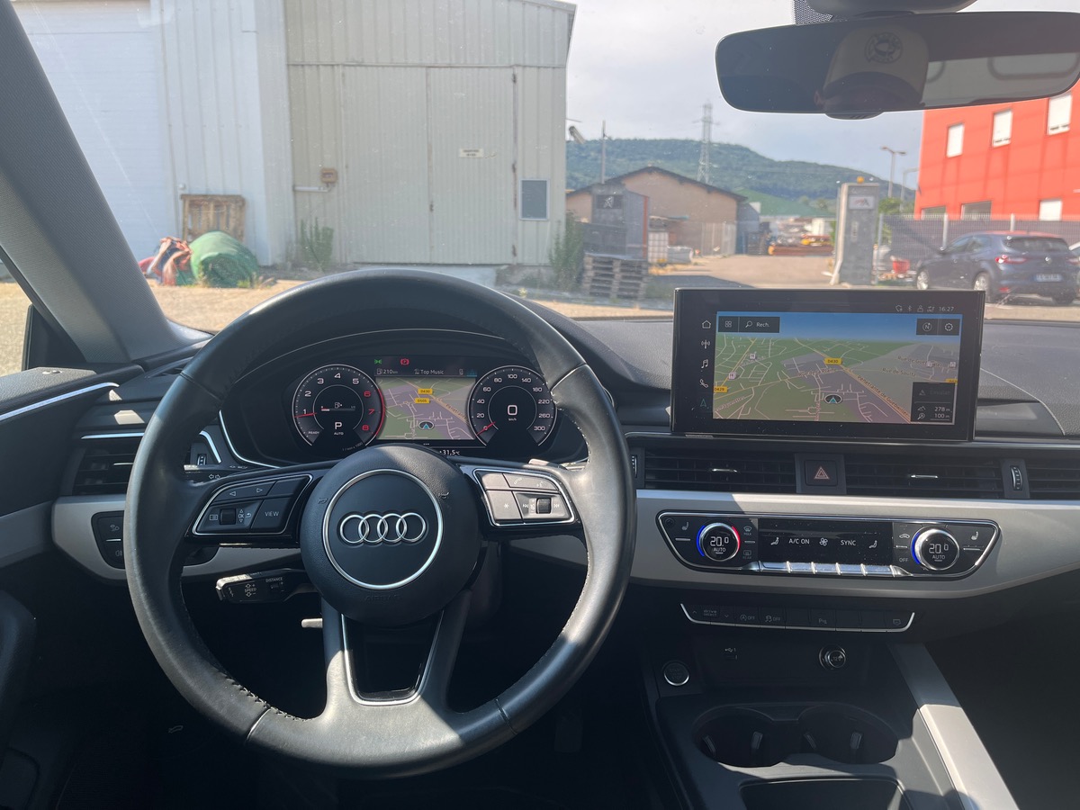 Audi A5 Sportback 40 2.0 TFSi Mild Hybrid S-Tronic7 190 cv DESIGN, suivi complet, sièges chauffants