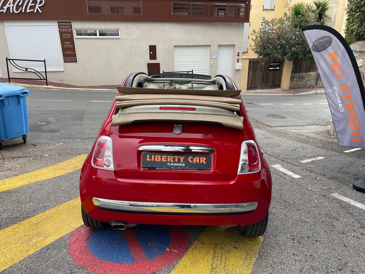 Fiat 500C Cabriolet 1.2 69 CV / 1er Main / KM Réel / Finition Lounge / Clim