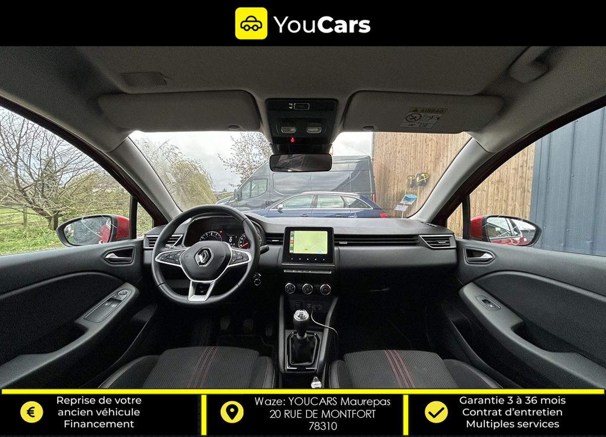 RENAULT Clio V 5 1.0 TCe 90 cv ENTRETIEN RENAULT - SIEGES RS LINE - CARPLAY