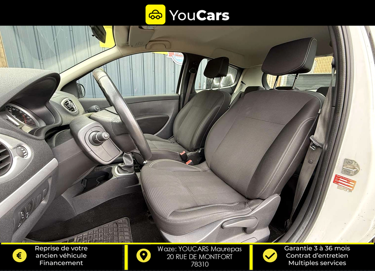 RENAULT Clio III 3 Portes Phase 2 1.2 i eco2 75 cv COURROIE DE DISTRIBUTION FAITE IDEAL JEUNE PERMIS