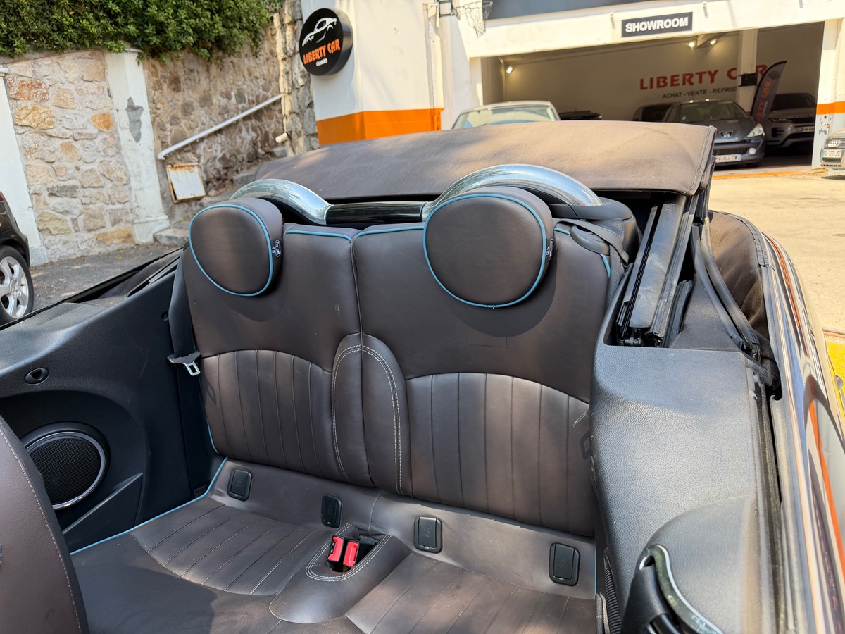 Mini Cabrio Cabriolet Cooper  1.6 i 122 CV / KM Réel / Clim / Intérieur Cuir / Jantes