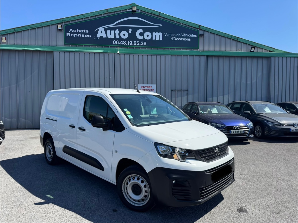 Peugeot Partner L3 LONG 1.5 BHDI 100CH PREMIUM PACK + ATTELAGE / 2 PLACES
