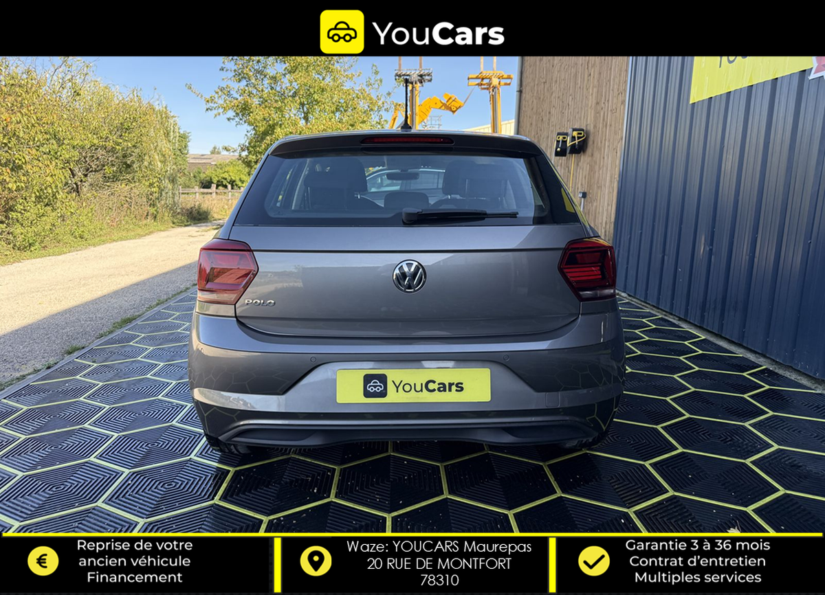Volkswagen Polo 6 VI 1.0 TSI 12V BMT 95 cv ENTRETIEN COMPLET VOLKSWAGEN / CAMERA DE RECUL / CARPLAY