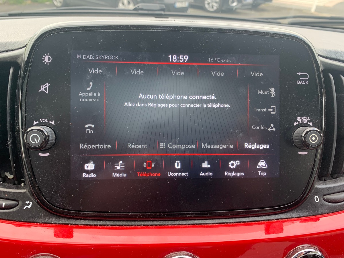 Fiat 500 70 ch | Hybrid | Toit vitré | Régulateur de vitesse | Climatisation