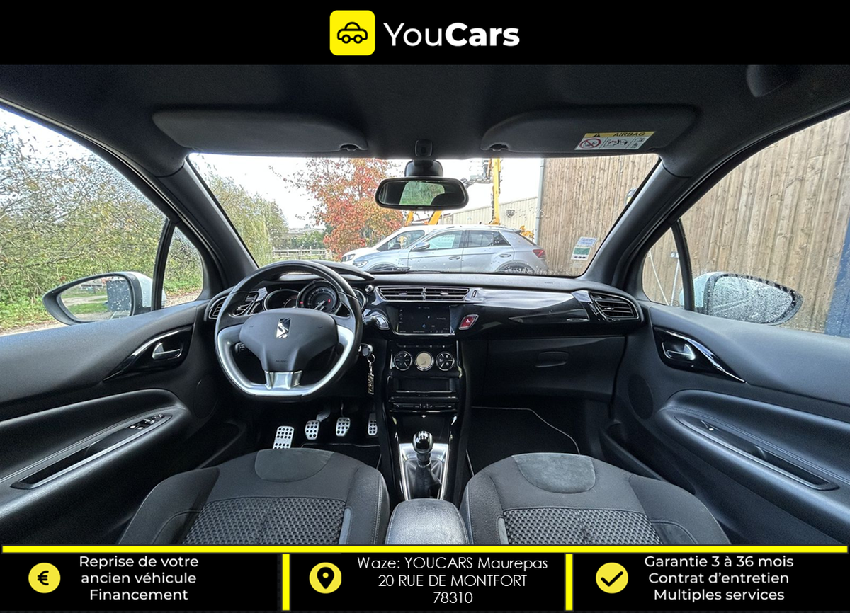 Citroën DS3 SO CHIC 1.6 Blue HDi 100 cv KIT DE DISTRIBUTION FAIT - CAMERA DE RECUL - GPS